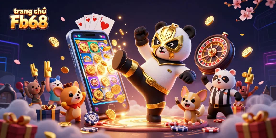 Experience dynamic gaming with trang chủ Fb68 featuring wild animal spectators and vibrant casino elements.