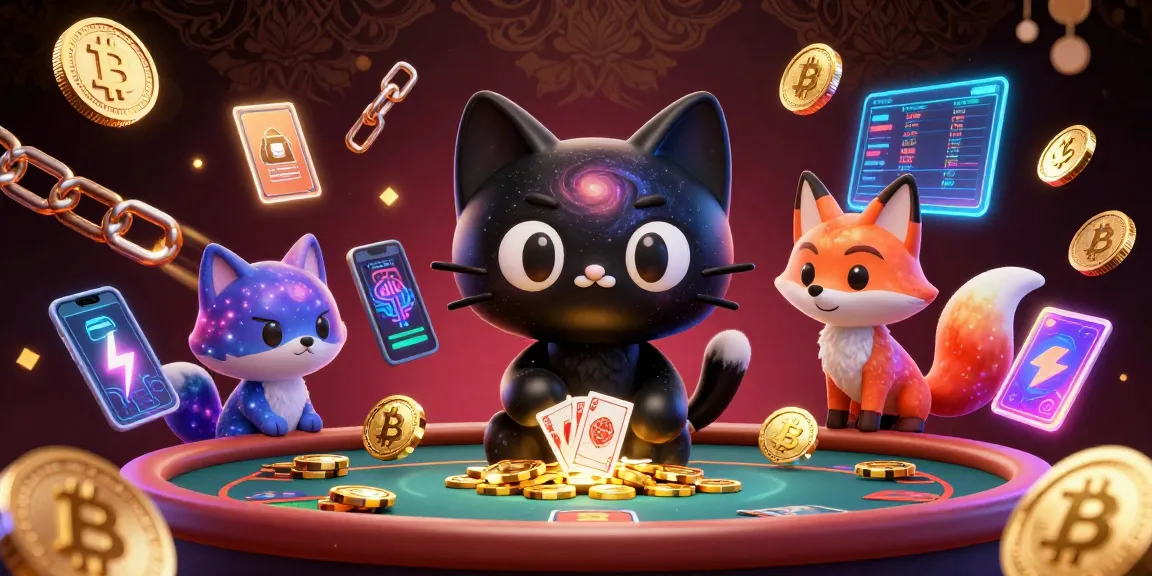 King88 elevates casino gaming with a cosmic scene featuring animated characters and crypto elements.