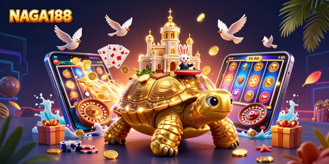 NAGA188 memberikan pengalaman bermain slot yang menarik dengan ilustrasi kasino 3D yang megah.