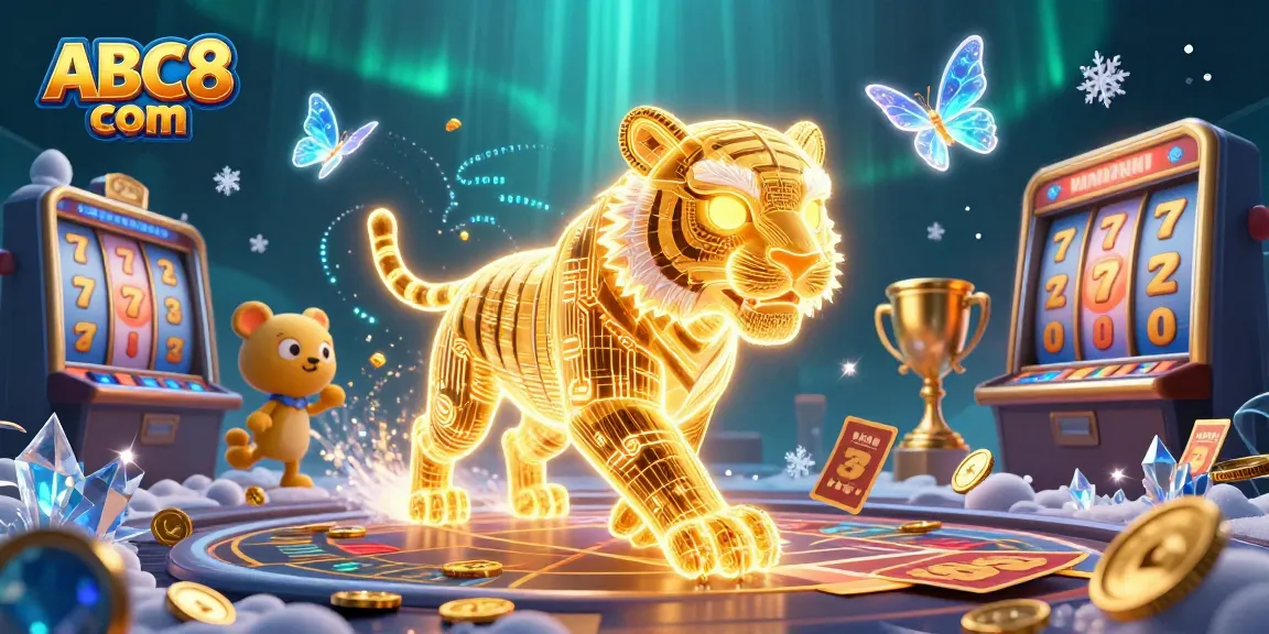 Experience thrilling gameplay at ABC8 com with vibrant slot machines, golden prizes, and dynamic visuals.