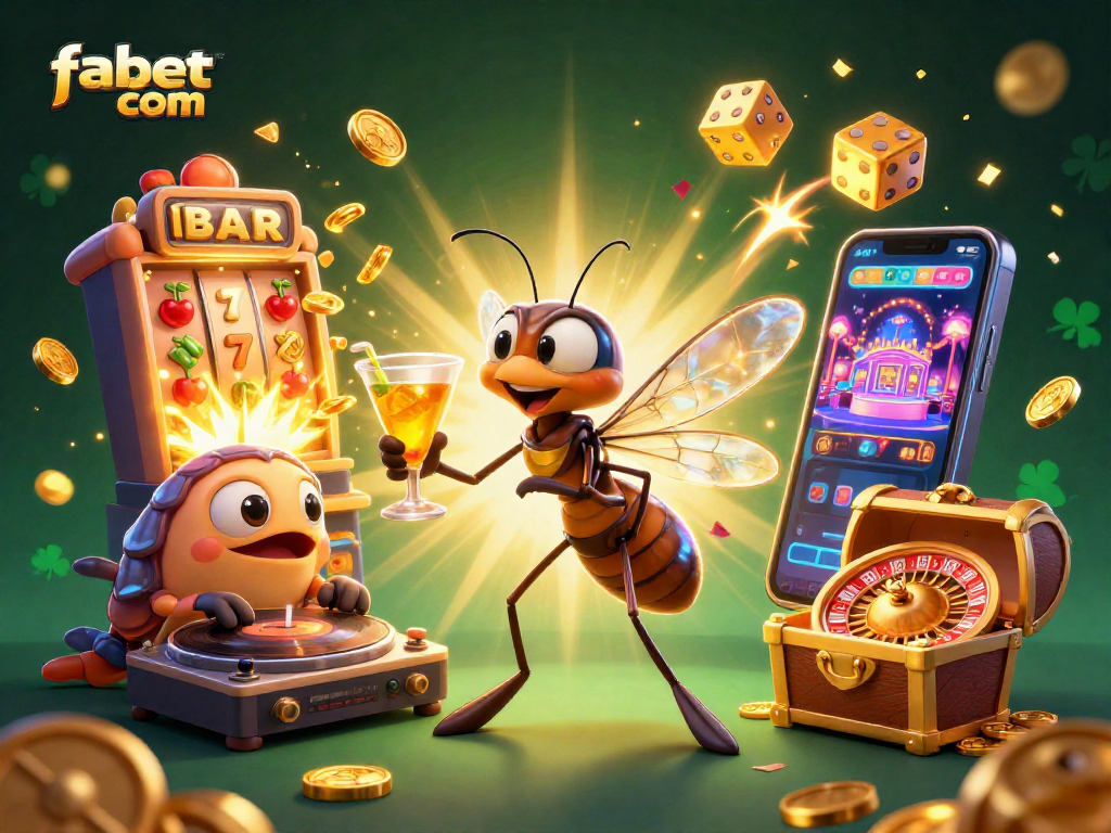 Engage in thrilling games with fabet com featuring animated casino characters and vibrant gaming elements.
