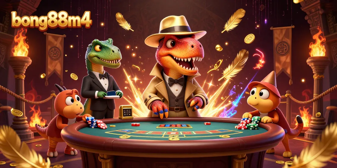 Engage with the thrilling world of bong88m4 as a velociraptor blends into the casino scene