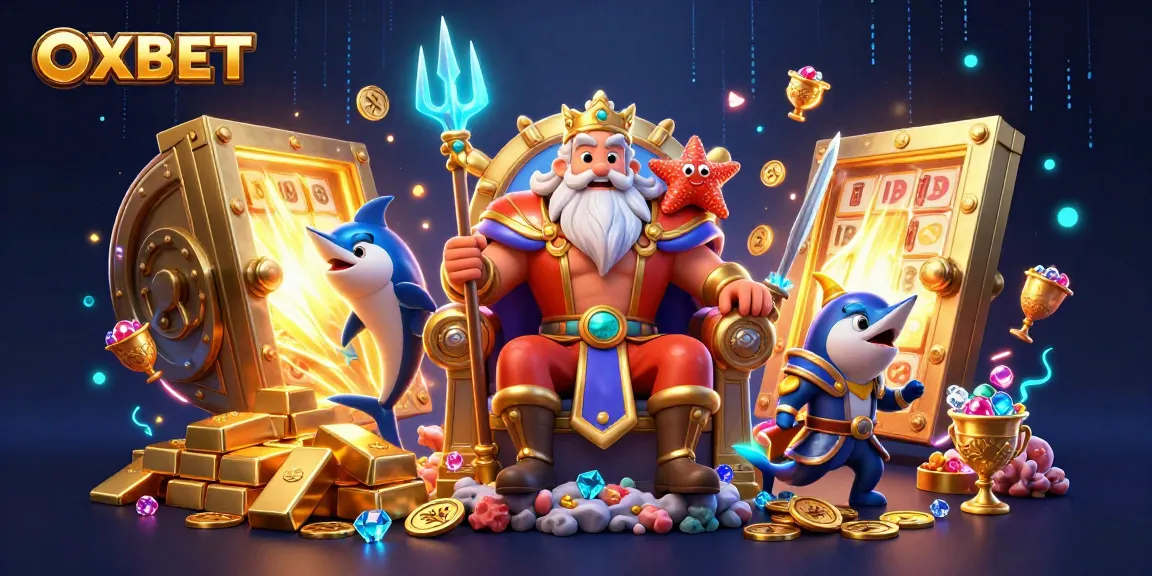 Spin your way to victory with OXBET's dazzling digital casino adventure featuring Neptune and treasures!