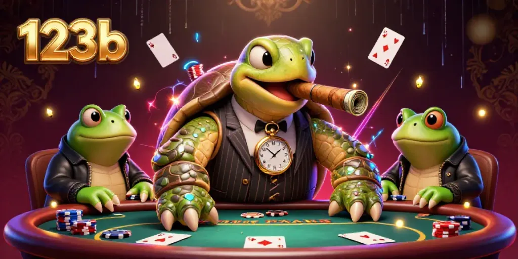 Engage with 123b-themed casino action featuring a snapping turtle and bullfrog enforcers.