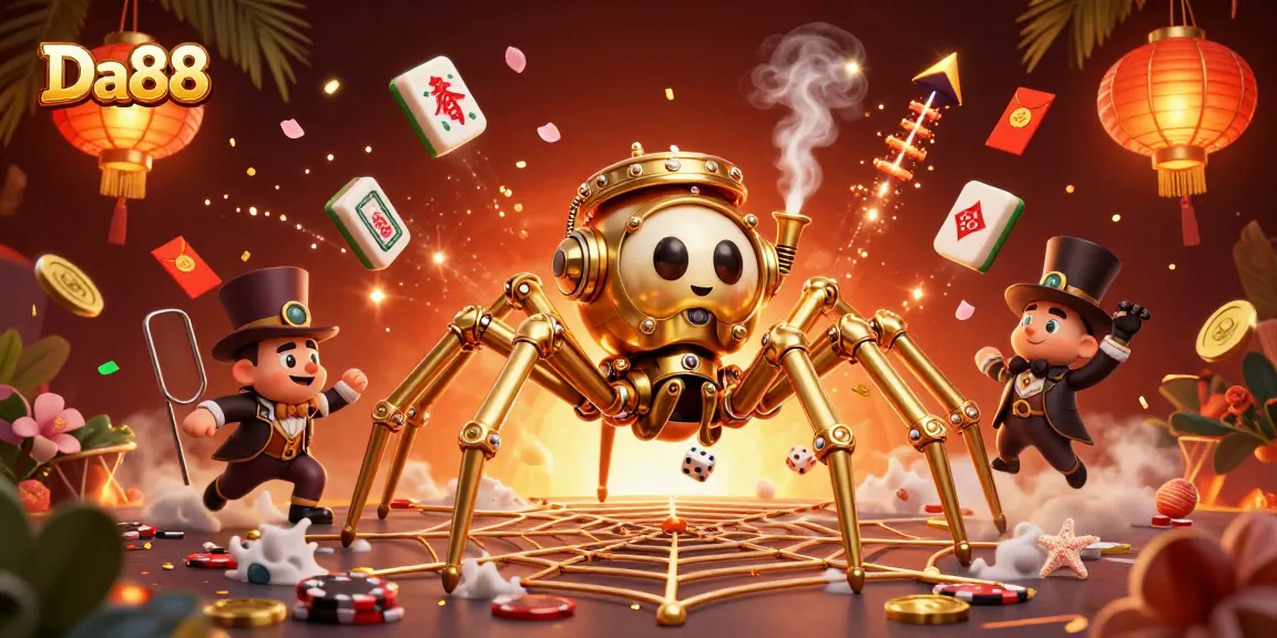 Engage in thrilling gameplay at Da88’s casino with immersive character-driven illustration.