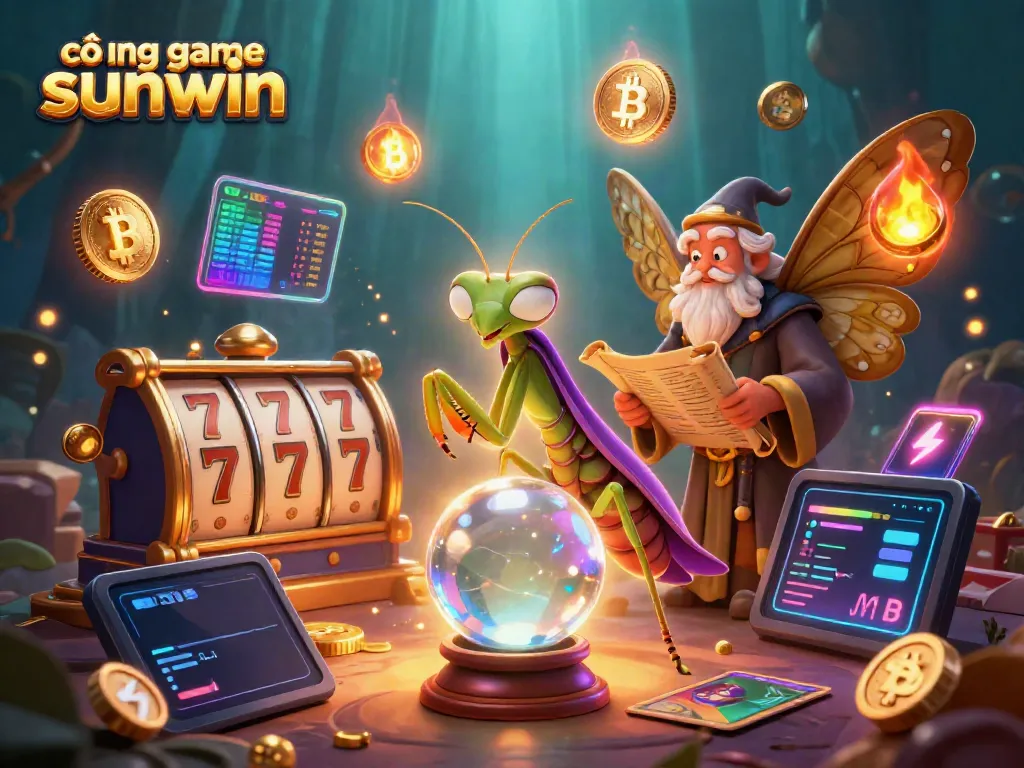 Experience the magic of cổng game sunwin with enchanting characters and vibrant casino elements.