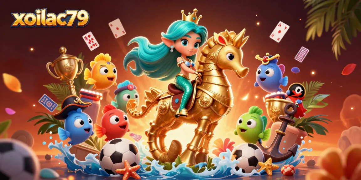 Experience the dynamic action of gambling with xoilac79 in this vibrant illustration showcasing thrilling sports betting elements.