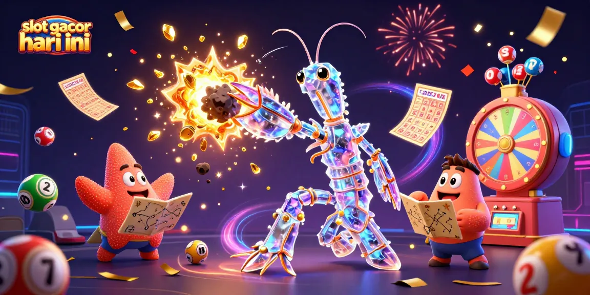 Engage with slot gacor hari ini, showcasing galactic creatures amidst a vibrant casino explosion.