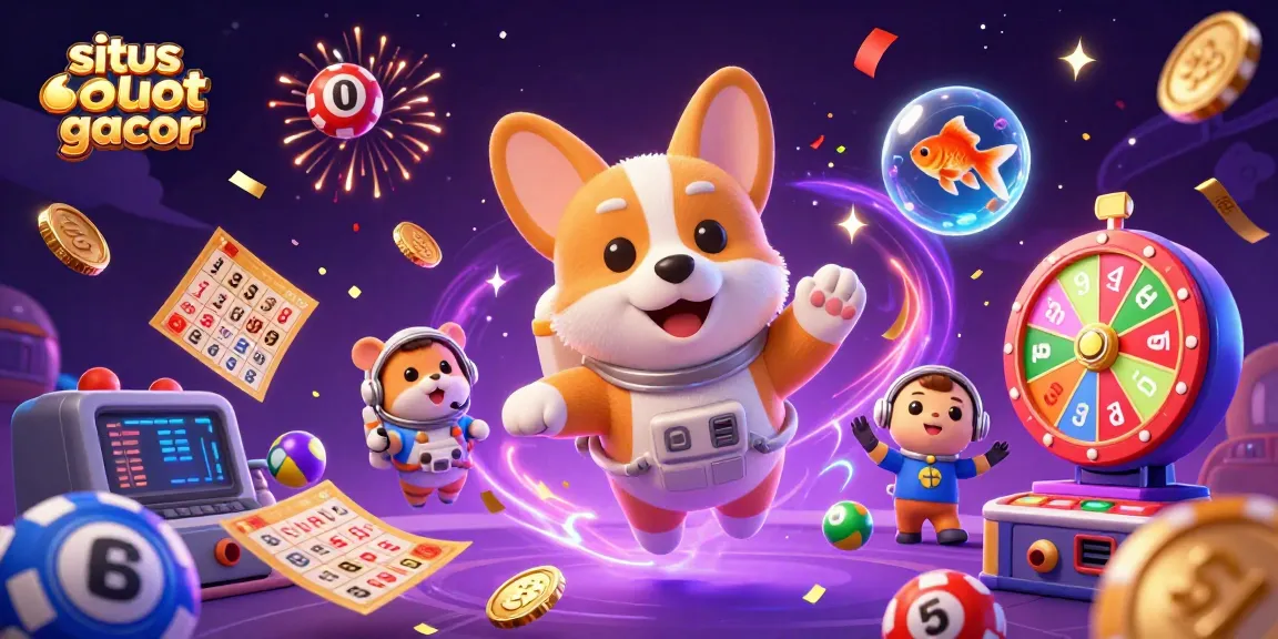 Experience the excitement of situs slot gacor with vibrant casino elements and cheerful characters.